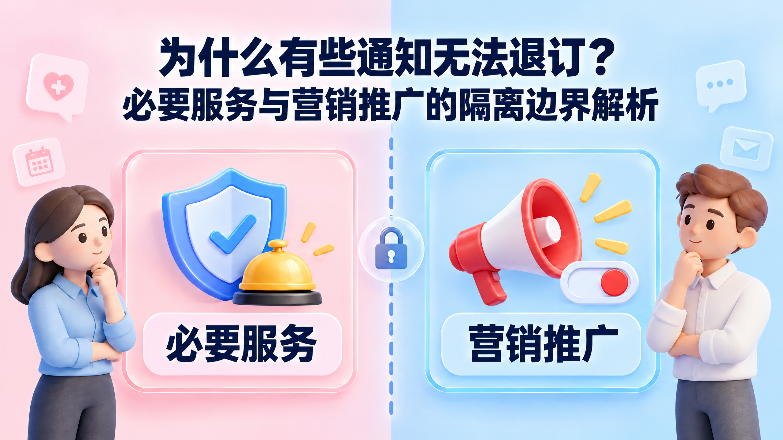 为什么有些通知无法退订？必要服务与营销推广的隔离边界解析